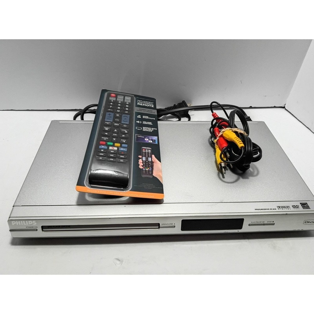 Philips DVD Player DVP3140/37 Silver with Remote - Tested.